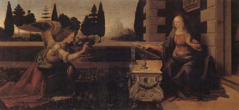 LEONARDO da Vinci The Annunciation Spain oil painting art